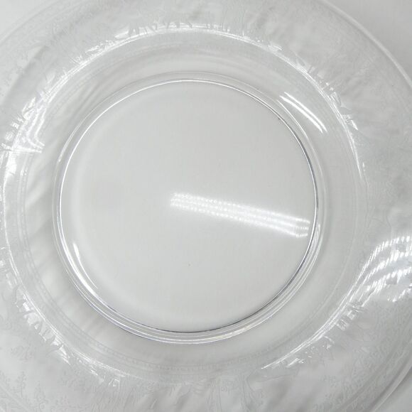 Wheeling Fox and Hounds Etched Glass Hunting Scene - Set 10 Luncheon Plates 8.5" - Picture 10 of 13